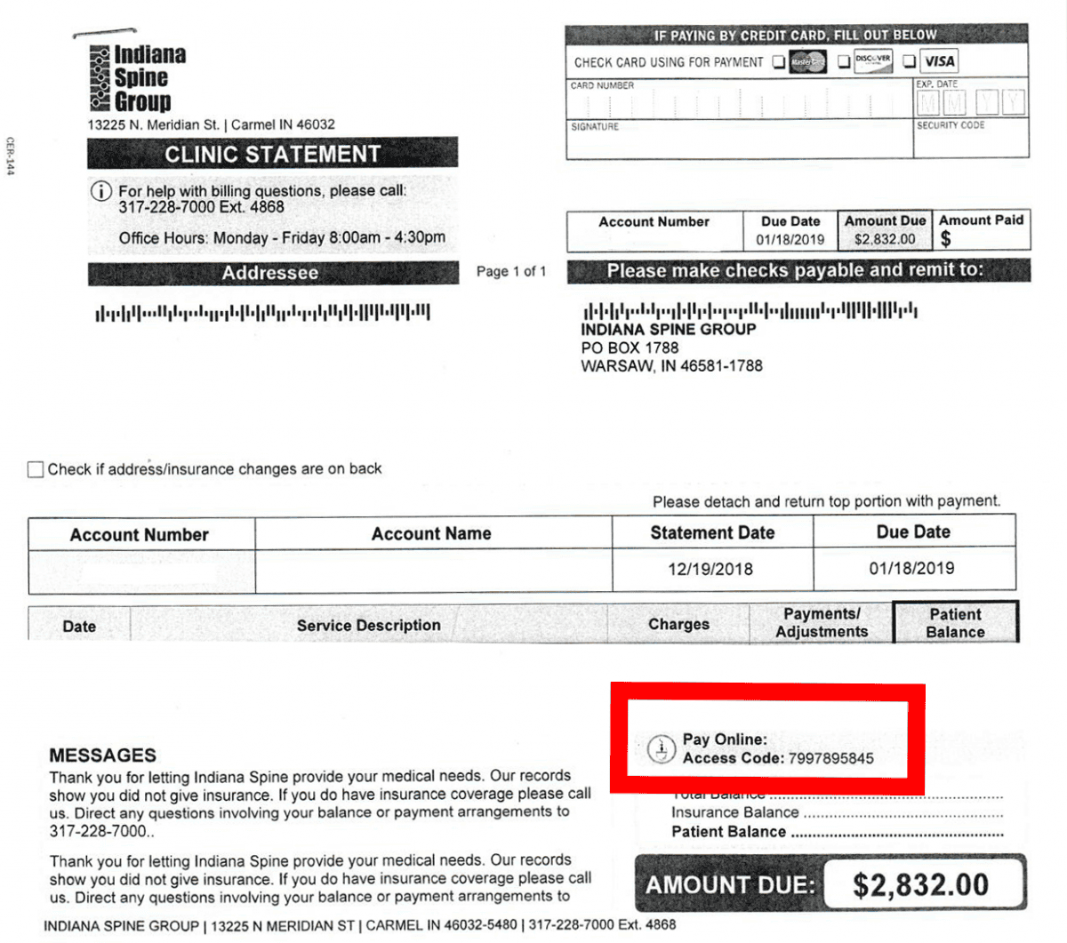 Pay Your Bill Online - Indiana Spine Group